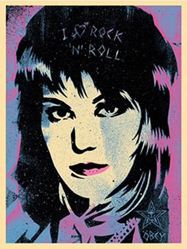 Joan Jett Pop by Shepard Fairey