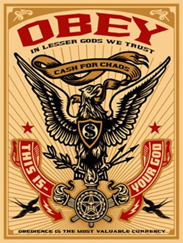 Lesser Gods Eagle by Shepard Fairey