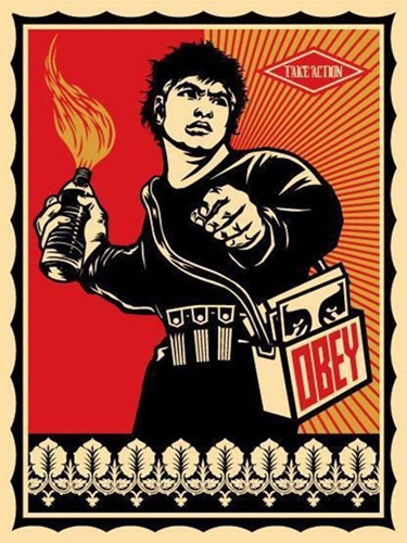 Molotov Man by Shepard Fairey