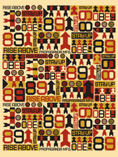 Rise Above Arrows Pattern by Shepard Fairey