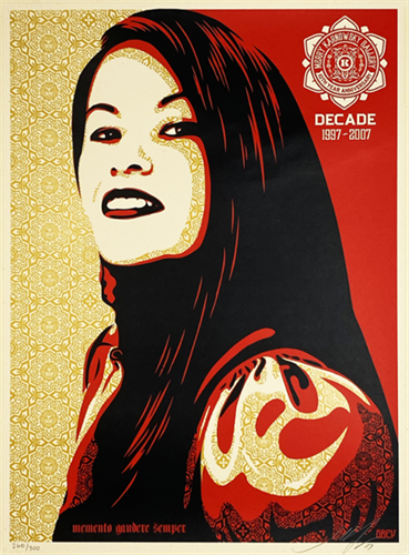 Merry Karnowsky 10th Anniversary by Shepard Fairey