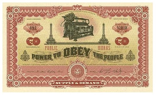Two Sides Of Capitalism (Bad) by Shepard Fairey