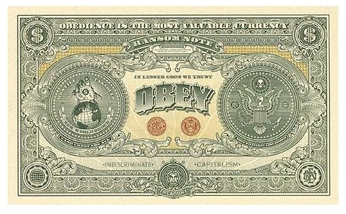 Two Sides Of Capitalism (Good) by Shepard Fairey