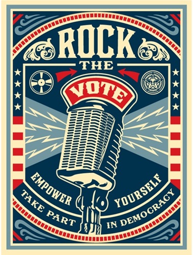 Rock The Vote by Shepard Fairey