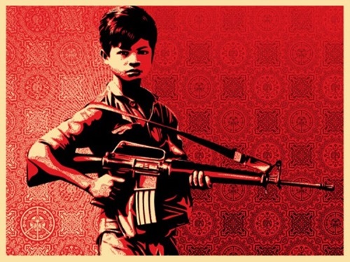 Duality Of Humanity 4 by Shepard Fairey