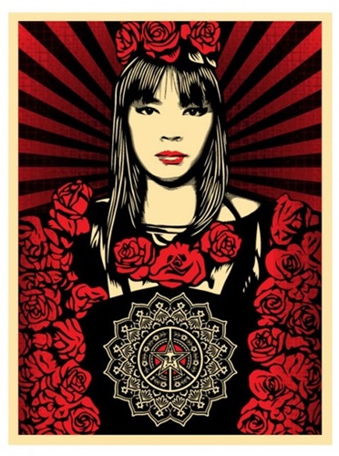 Rose Girl by Shepard Fairey