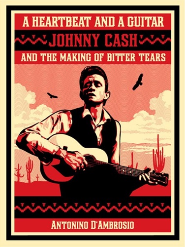 A Heartbeat And A Guitar - Johnny Cash by Shepard Fairey