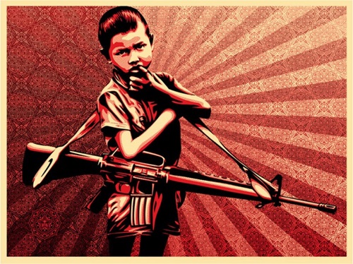 Duality Of Humanity 5 by Shepard Fairey