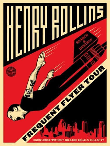 Henry Rollins Frequent Flyer Tour by Shepard Fairey