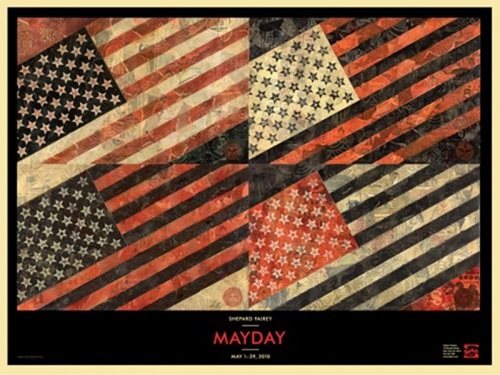 May Day Flag by Shepard Fairey