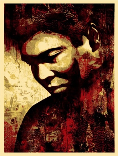 Ali Canvas Print by Shepard Fairey