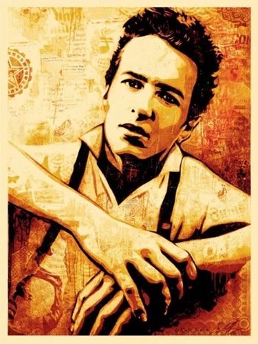 Joe Strummer Canvas Print by Shepard Fairey