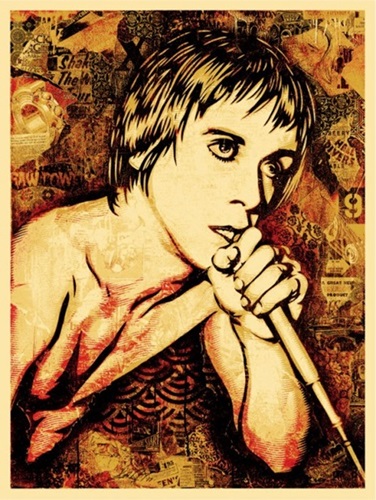 Iggy Pop Canvas Print by Shepard Fairey