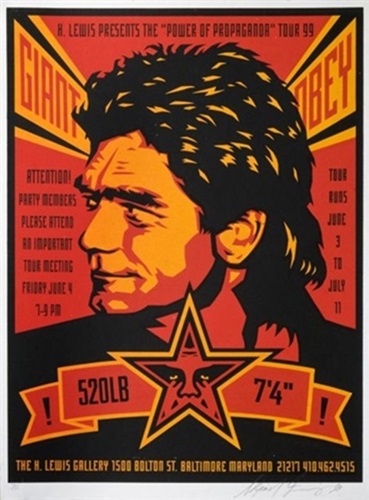 Huey Lewis by Shepard Fairey