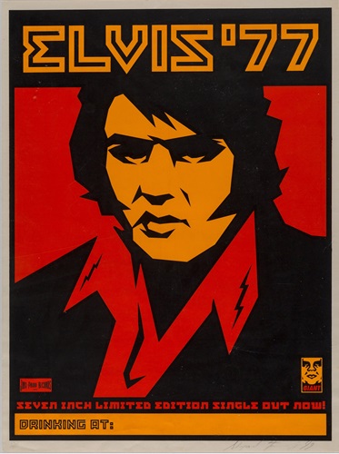 Elvis '77 (First Edition) by Shepard Fairey