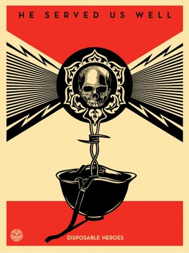 Disposable Heroes (Obey Giant Version) by Shepard Fairey