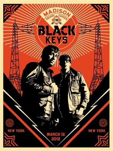 Black Keys Portrait by Shepard Fairey