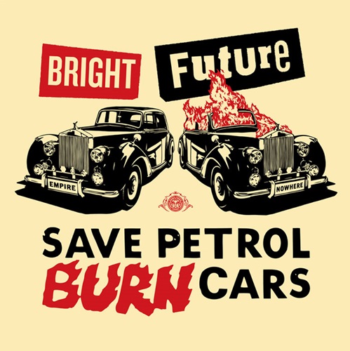 Bright Future (Large Format - Red & Black) by Shepard Fairey