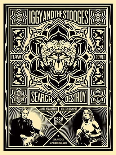 Iggy And The Stooges 2013 by Shepard Fairey