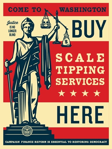 Scale Tipping by Shepard Fairey