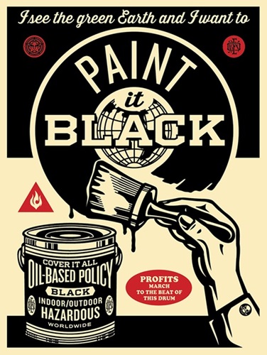 Paint It Black by Shepard Fairey