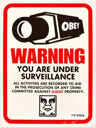 Warning Surveillance by Shepard Fairey