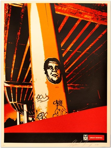Tracks Poster by Shepard Fairey