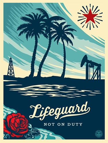 Lifeguard Not On Duty by Shepard Fairey