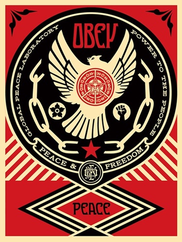 Peace & Freedom Dove by Shepard Fairey