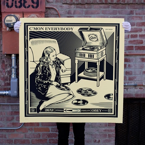 C'Mon Everybody (Large Format) by Shepard Fairey