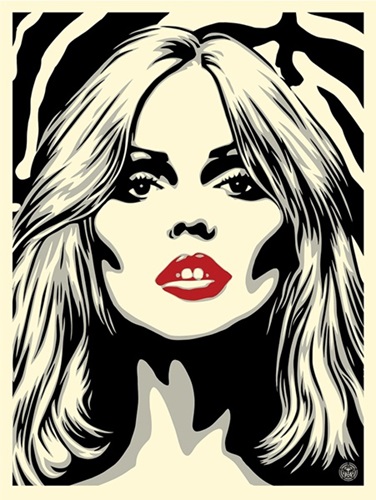 Debbie Harry Zebra Skin by Shepard Fairey