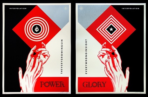 Interpolation Diptych by Shepard Fairey