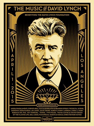 The Music Of David Lynch by Shepard Fairey