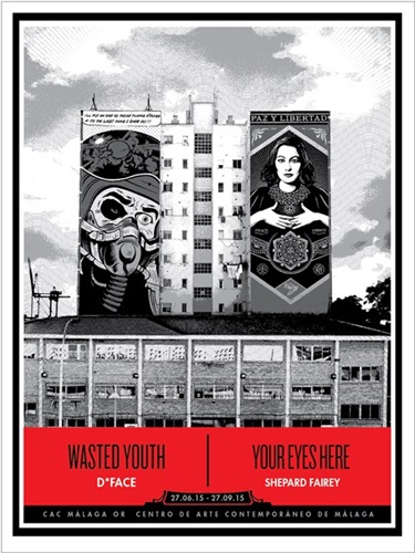 Wasted Youth / Your Eyes Here (CAC Malaga Edition) by Shepard Fairey