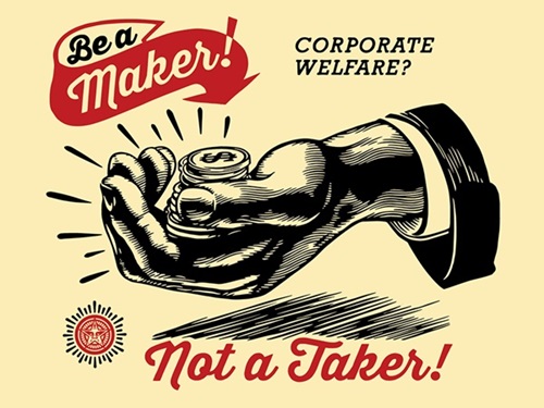 Corporate Welfare by Shepard Fairey