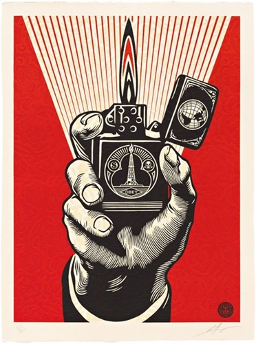 Smoke 'Em While You Got 'Em (Relief Print) by Shepard Fairey
