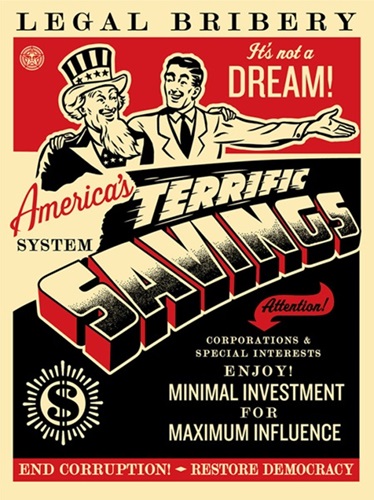 America's Savings by Shepard Fairey