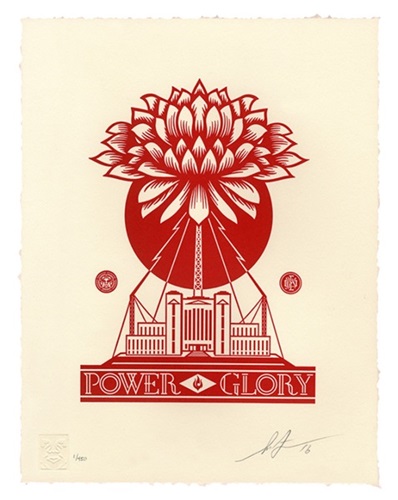 Power & Glory Letterpress by Shepard Fairey