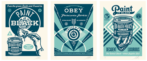 Paint It Black Series by Shepard Fairey