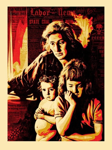 American Civics - Two Americas by Shepard Fairey