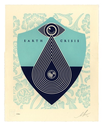 Earth Crisis Letterpress by Shepard Fairey
