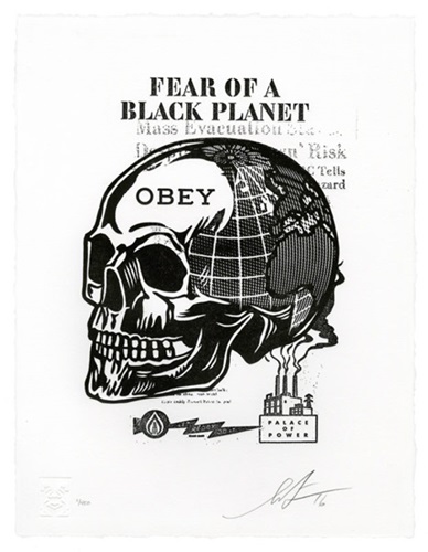 Skull Of A Black Planet by Shepard Fairey