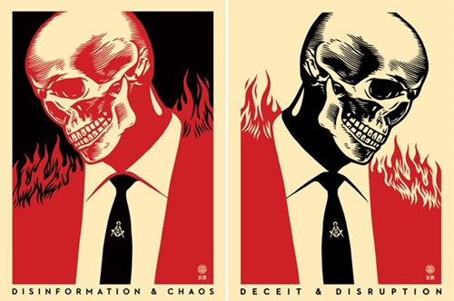 Deceit & Disruption by Shepard Fairey
