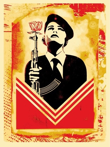 Peace Guard 2 Stencil by Shepard Fairey