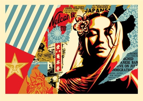 Welcome Visitor - Large Format by Shepard Fairey