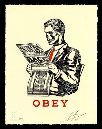 Race To The Bottom by Shepard Fairey