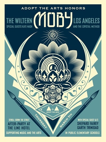 Adopt The Arts Lotus by Shepard Fairey