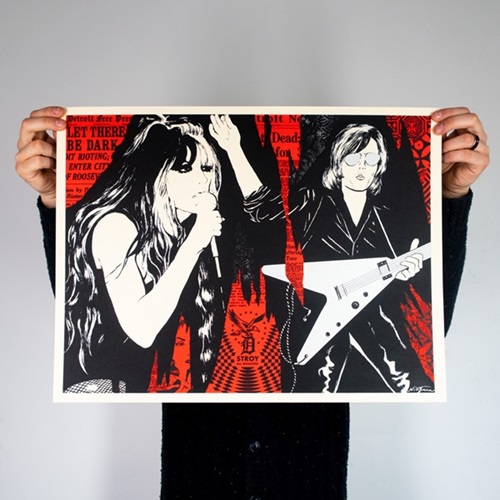 Let There Be Dark (Red) by Shepard Fairey