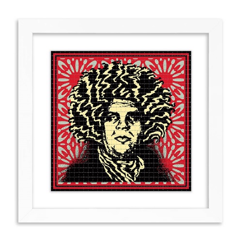 Psychedelic Andre (Classic Red Obey Giant Variant) by Shepard Fairey