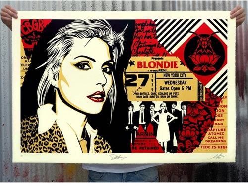 Blondie On Bowery by Shepard Fairey